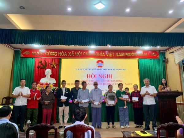 Green i-Park hỗ trợ các gia đình bị thiệt hại do lốc xoáy