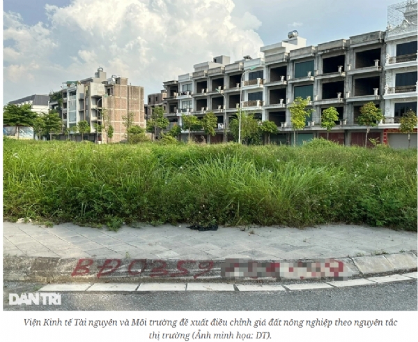 Kiến nghị áp giá đất nông nghiệp bằng 40% giá đất ở
