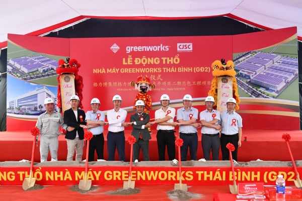 Khởi công dự án Nhà máy Greenworks Thái Bình giai đoạn 2