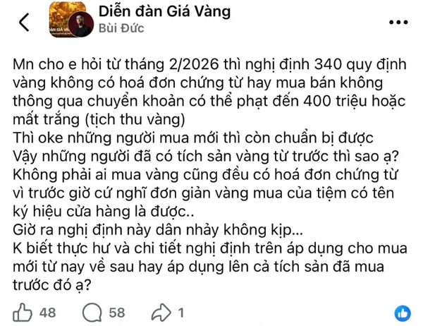 Thông tin mua bán vàng chỉ, vàng nhẫn không giấy tờ bị &acute;mất trắng&acute;: Hiểu sao cho đúng bản chất?