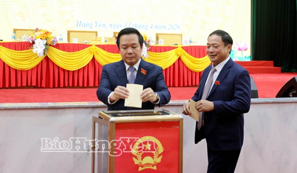 Đồng chí Nguyễn Mạnh Quyền, Phó Bí thư Tỉnh ủy được bầu giữ chức Chủ tịch UBND tỉnh Hưng Yên nhiệm kỳ 2026 - 2031