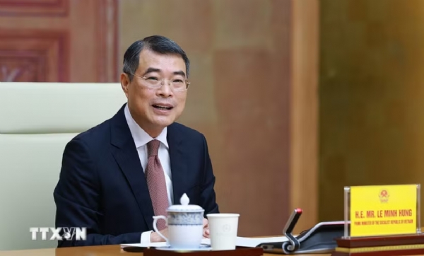 Thủ tướng Lê Minh Hưng làm việc với Đoàn 52 doanh nghiệp hàng đầu Hoa Kỳ