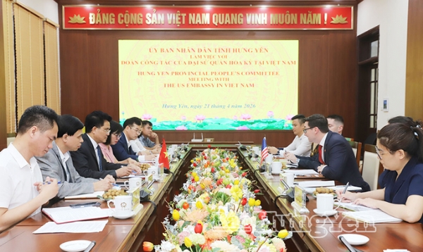 Tỉnh Hưng Yên tạo điều kiện thuận lợi giúp các doanh nghiệp Hoa Kỳ đến tìm cơ hội đầu tư