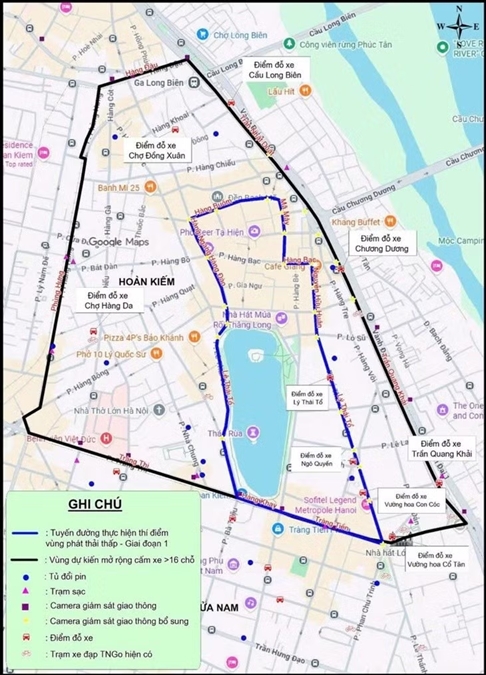 Hà Nội dự kiến cấm xe máy xăng theo khung giờ ở vùng lõi Hoàn Kiếm