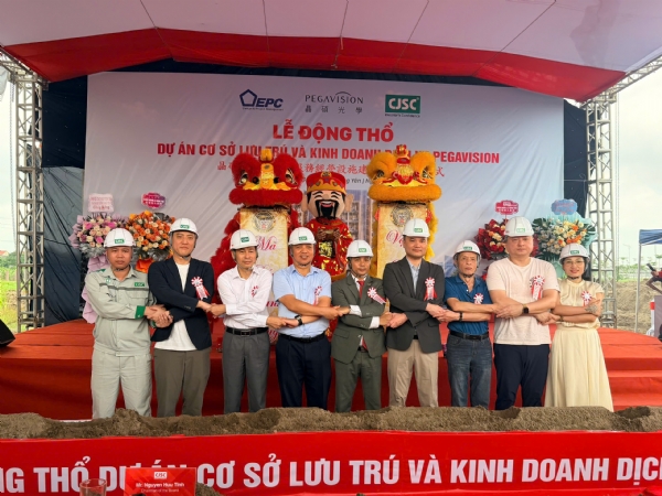 Pegavision khởi công dự án cơ sở lưu trú tại KCN Liên Hà Thái