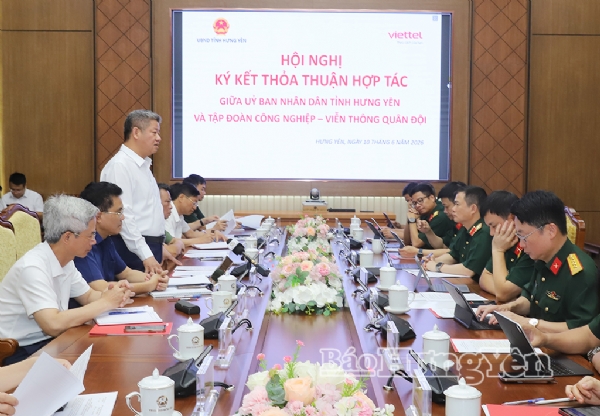 Hưng Yên - Viettel ký kết hợp tác phát triển khoa học, công nghệ và chuyển đổi số